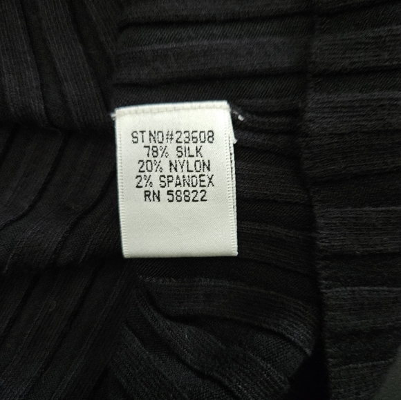 NWOT - Silk Blend Max Studio Black Stretch Hooded Jersey - Size XL - Picture 5 of 7